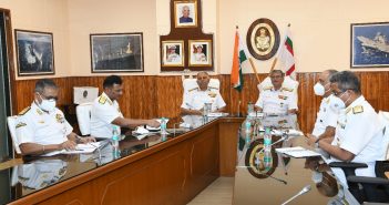 The flag officer commanding-in-chief (enc) visit to western naval command at Mumbai.