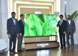 LG unveils new OLED TV lineup, including rollable TV, in India