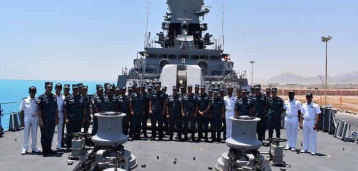 INS kochi visits safaga, egypt. INS Kochi, Mission Deployed in the Red Sea visited Port Safaga, Egypt from 28 - 30 Jun 22