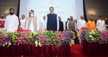 18 Cabinet Ministers inducted in first Cabinet Expansion in Maharashtra. Governor Bhagat Singh Koshyari administered the oath of office and secrecy to 18