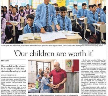 Sisodia on NYT front page due to Delhi's education model, Centre sends CBI: Kejriwal. Delhi Chief Minister Arvind Kejriwal on Friday