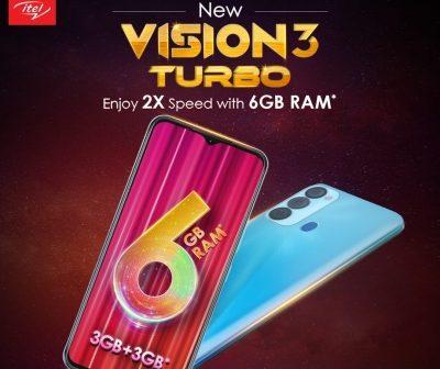 itel launches Vision 3 Turbo with segment 1st 6GB RAM, 18W