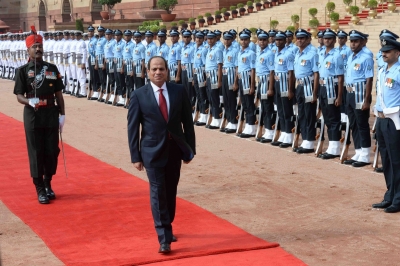 Abdel Fattah El-Sisi Egyptian President to arrive in India today.