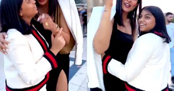 On Alisah's first trip to Paris, Sushmita and her 'shona' dance in front of Eiffel Tower