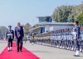Seychelles President Patrick Herminie arrives in New Delhi