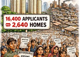 Mumbai Housing Crisis Deepens: 16,400 Applicants Compete for Just 2,640 Affordable Homes