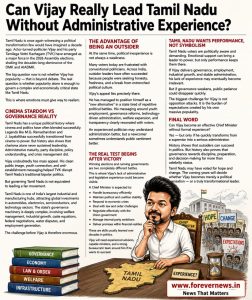 Can Vijay Really Lead Tamil Nadu Without Administrative Experience?