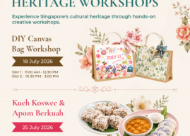 Discover Singapore’s Creative & Culinary Heritage in Chinatown Singapore with Family-Friendly Weekend Workshops