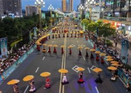 Liangshan, China: 300,000 People Celebrate a Torch Carnival Night